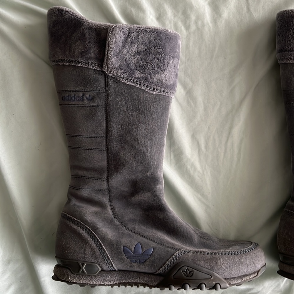 Adidas Originals gray boots